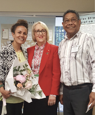 Photo of Donella Mills, Judge Willis and Dennis Remedio Photo of Donella Mills, Judge Willis and Dennis Remedio