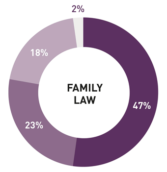Figure 3.1 - Percentage of applications filed, listed in the table above as percentages Figure 3.1 - Percentage of applications filed, listed in the table above as percentages
